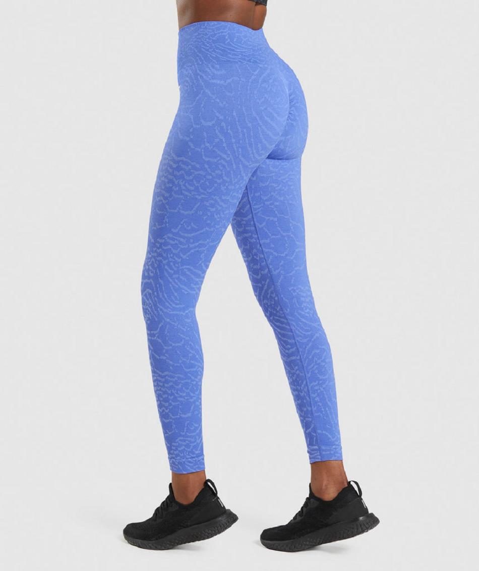 Gymshark Adapt Animal Seamless Ženske Tajice Plave | HR 3963NWY